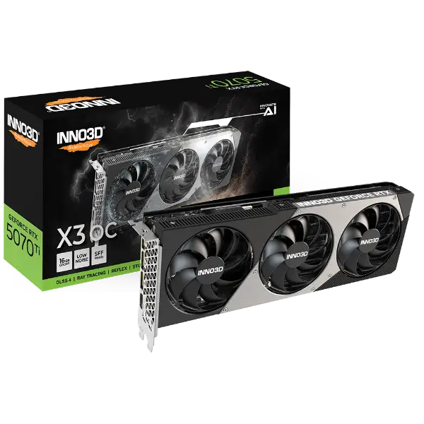 INNO3D GeForce RTX 5070 Ti X3 OC 16GB GDDR7 Graphics Card