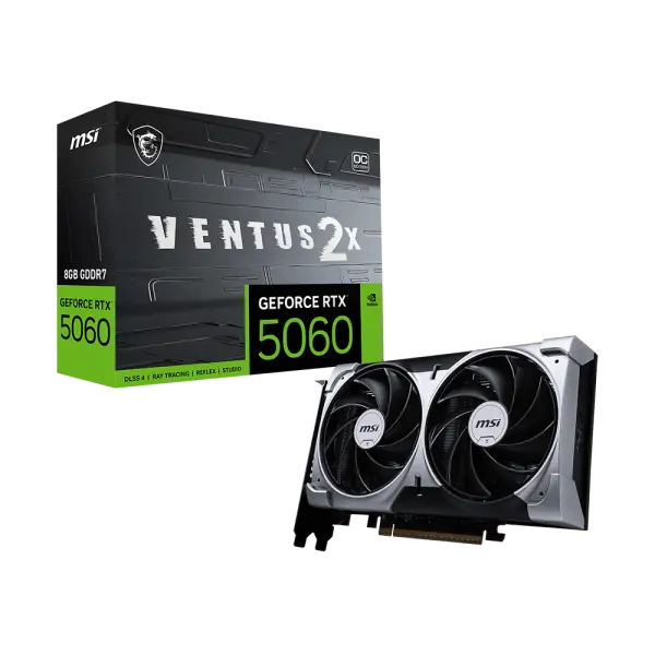 MSI RTX 5060 8G VENTUS 2X OC GDDR7 Graphics Card