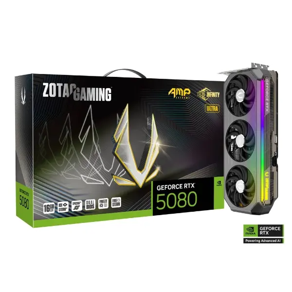 Zotac RTX 5080 AMP Extreme Infinity Ultra 16GB GDDR7 Graphics Card