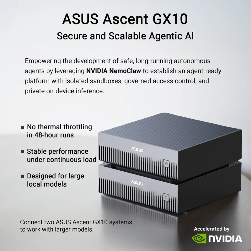 Buy ASUS Ascent GX10 Compact Desktop AI Supercomputer,...