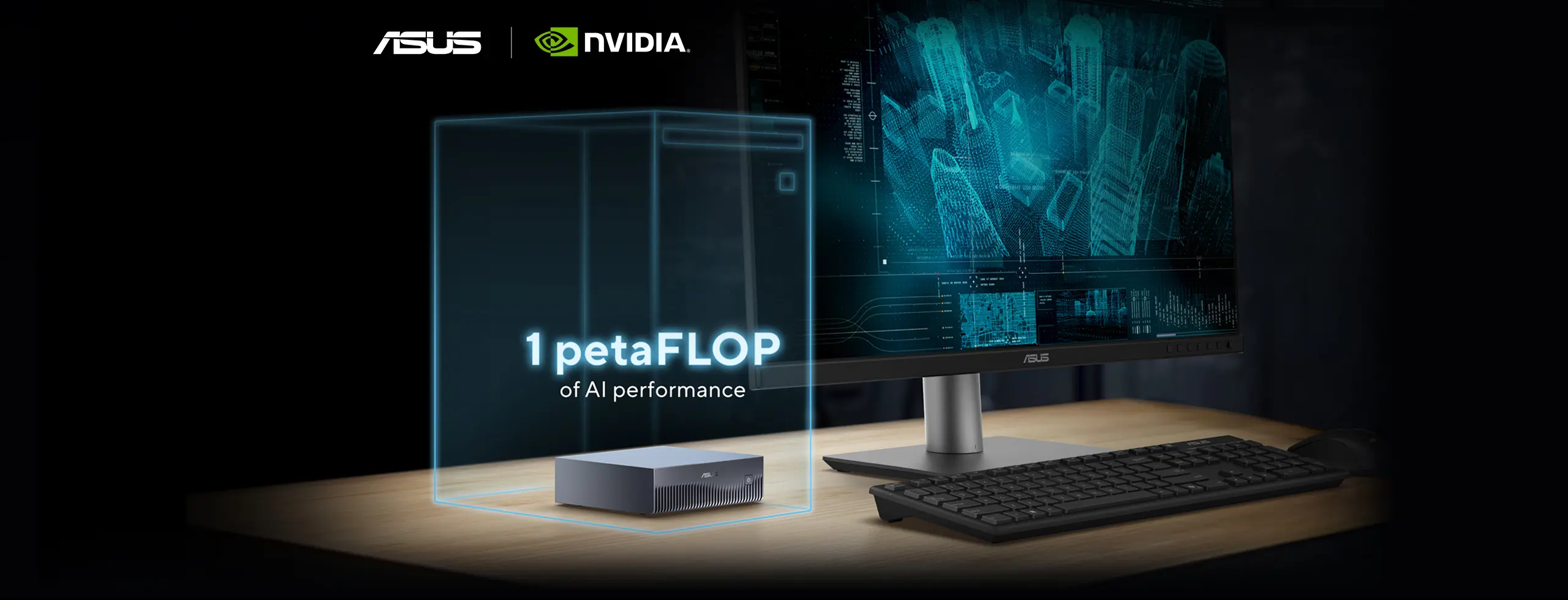 ASUS Ascent GX10 Compact Desktop AI Supercomputer, powered by the NVIDIA 1TB M.2 NVMe PCIe 6 ASUS Ascent GX10 Compact Desktop AI Supercomputer powered by the NVIDIA 5