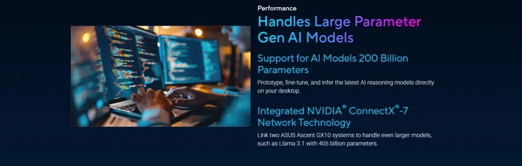 ASUS Ascent GX10 Compact Desktop AI Supercomputer, powered by the NVIDIA 1TB M.2 NVMe PCIe 9 WhatsApp Image 2025 12 22 at 2.36.58 PM