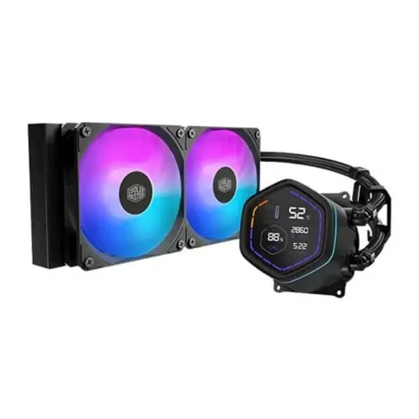 Cooler Master MASTERLIQUID Core NEX 240 ARGB BLACK CPU Liquid Cooler 1 Cooler Master MASTERLIQUID Core NEX 240 ARGB BLACK CPU Liquid Cooler