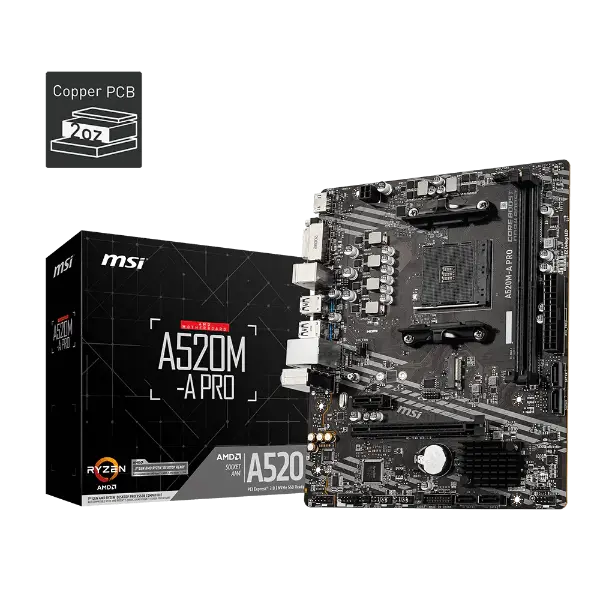 MSI A520M-A PRO DDR4 Motherboard