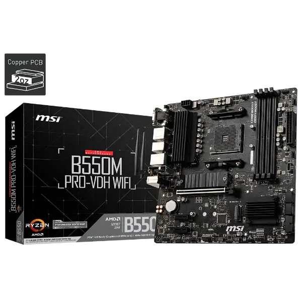 MSI B550M B550M PRO-VDH WIFI DDR4 Motherboard
