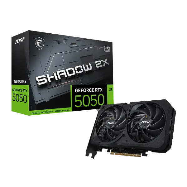 MSI GeForce RTX 5050 8GB SHADOW 2X OC Graphics Card
