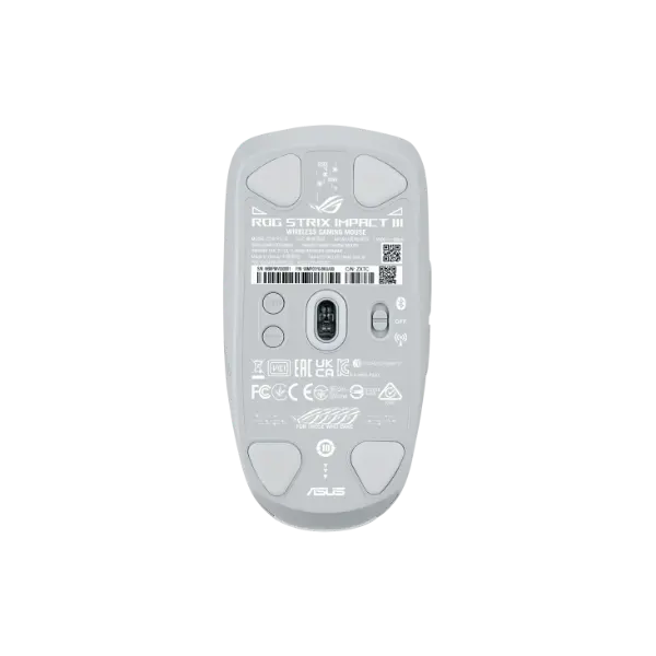Asus ROG Strix Impact III Wireless Gaming Mouse (White) 6 Asus ROG Strix Impact III Wireless Gaming Mouse (White)
