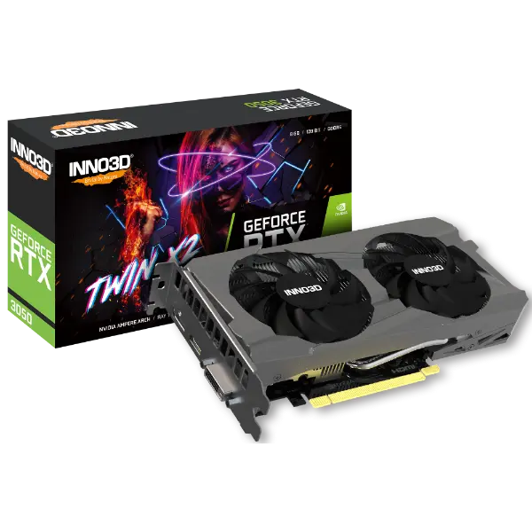 INNO3D GEFORCE RTX 3050 TWIN X2 V2 8GB GDDR6 Graphics Card