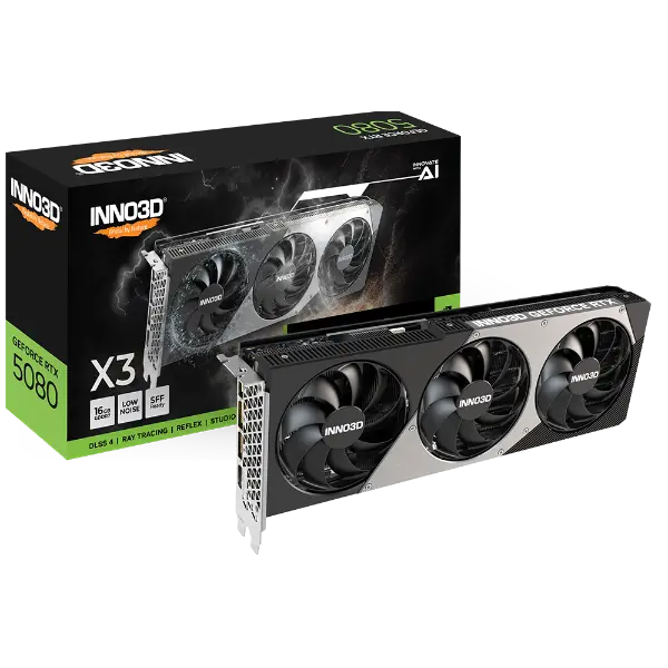 INNO3D GEFORCE RTX-5080 X3 16GB GDDR7 Graphics Card