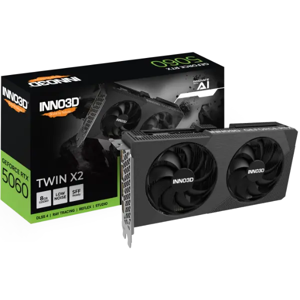 INNO3D GeForce RTX 5060 TWIN X2 8GB GDDR7 Graphics Card