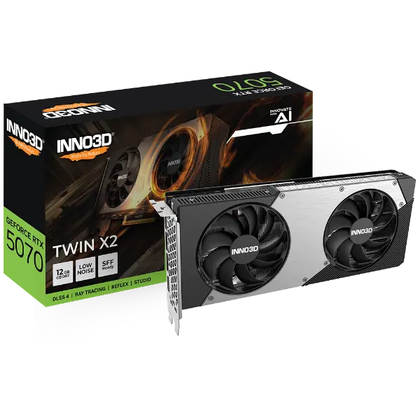 INNO3D GeForce RTX 5070 TWIN X2 12GB GDDR7 Graphics Card