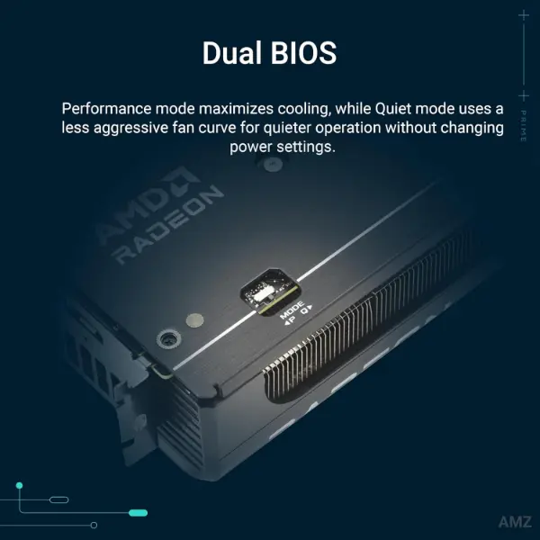 ASUS Prime RX 9060 XT OC Edition 16GB GDDR6 Graphics Card 4 ASUS Prime RX 9060 XT OC Edition 16GB GDDR6 Graphics Card