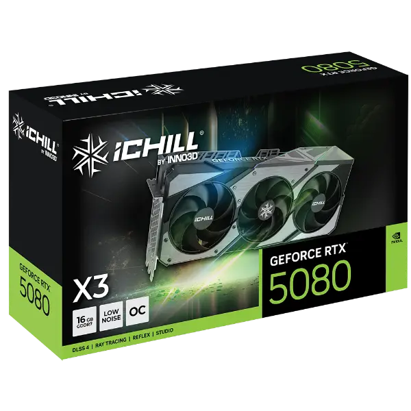 INNO3D GEFORCE RTX 5080 ICHILL X3 16GB V2 GDDR7 Graphics Card 3 INNO3D GEFORCE RTX 5080 ICHILL X3 16GB V2 GDDR7 Graphics Card