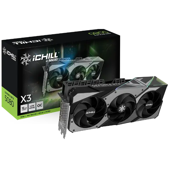 INNO3D GEFORCE RTX 5080 ICHILL X3 16GB V2 GDDR7 Graphics Card