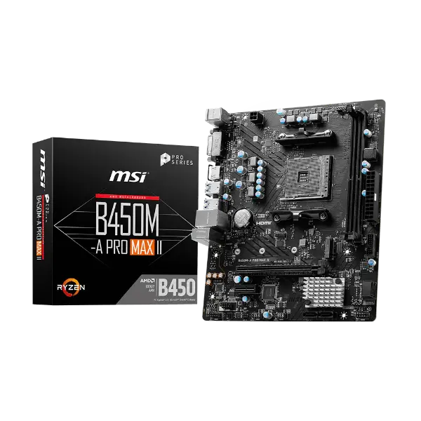 MSI B450M-A PRO MAX II DDR4 Motherboard